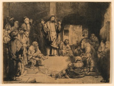 Krisztus prédikációja ("La Petite Tomb") alkotó: Rembrandt van Rijn