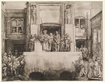 Krisztus bemutatása a népnek (Ecce Homo) alkotó: Rembrandt van Rijn