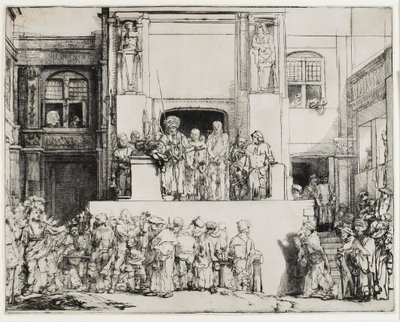 Krisztus bemutatott a népnek (Ecce Homo), 1655 alkotó: Rembrandt van Rijn