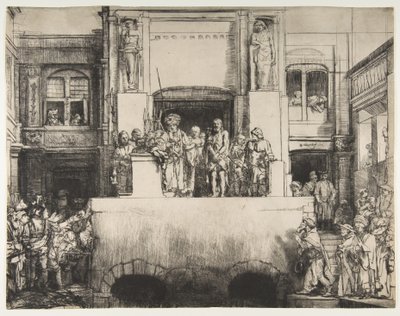 Krisztus bemutatott a népnek, 1655. alkotó: Rembrandt van Rijn