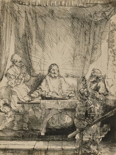 Krisztus Emmausban alkotó: Rembrandt van Rijn
