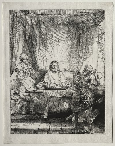 Krisztus Emmausban: A nagyobb kép alkotó: Rembrandt van Rijn