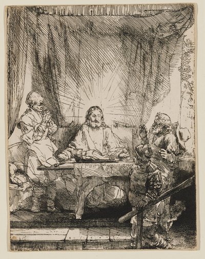 Krisztus Emmausban: A nagyobb kép alkotó: Rembrandt van Rijn