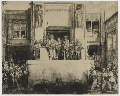 Krisztus bemutatása a népnek (Ecce Homo) alkotó: Rembrandt van Rijn