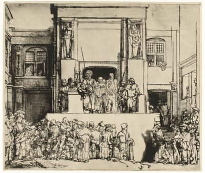Krisztus bemutatása a népnek (Ecce Homo) alkotó: Rembrandt van Rijn