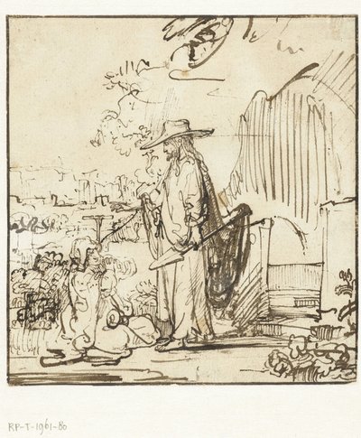 Krisztus megjelenik Mária Magdolnának (Noli me tangere) alkotó: Rembrandt van Rijn