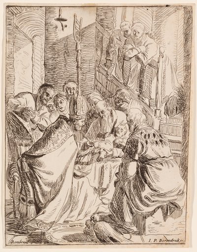 Krisztus körülmetélése alkotó: Rembrandt van Rijn