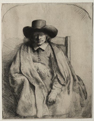 Clement de Jonghe, nyomdakereskedő, 1651. alkotó: Rembrandt van Rijn