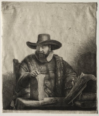 Cornelis Claesz Anslo, mennonita prédikátor alkotó: Rembrandt van Rijn