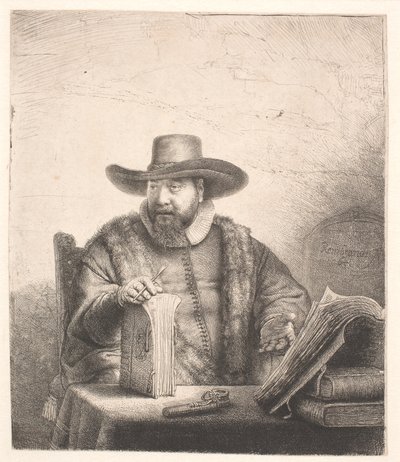 Cornelis Claesz Anslo, mennonita prédikátor alkotó: Rembrandt van Rijn