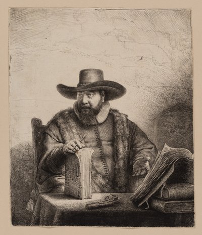 Cornelis Claesz. Anslo, prédikátor alkotó: Rembrandt van Rijn