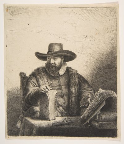 Cornelis Claesz Anslo, prédikátor. alkotó: Rembrandt van Rijn