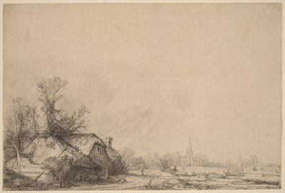 Ház a csatorna partján alkotó: Rembrandt van Rijn