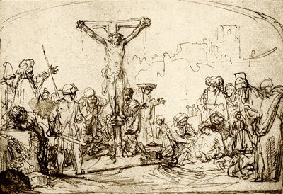 Keresztre feszítés alkotó: Rembrandt van Rijn
