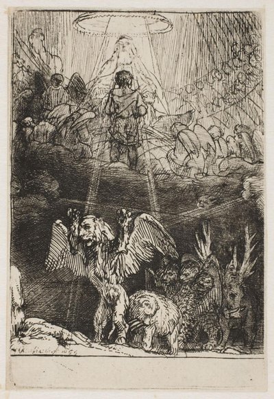 Daniels négy fenevadról szóló látomása alkotó: Rembrandt van Rijn