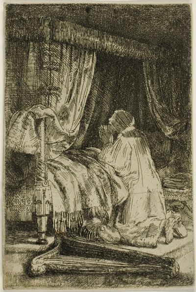 Dávid az imában alkotó: Rembrandt van Rijn