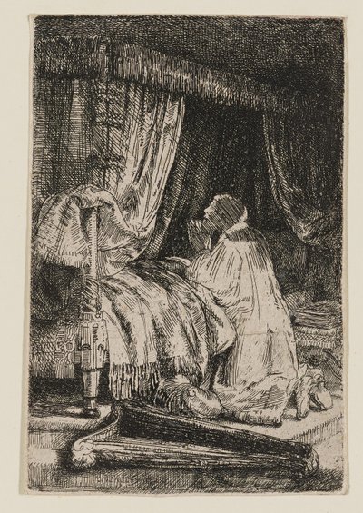 Imádkozó Dávid alkotó: Rembrandt van Rijn