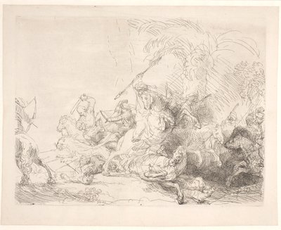 A nagy oroszlánvadászat alkotó: Rembrandt van Rijn