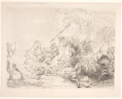 A nagy oroszlánvadászat alkotó: Rembrandt van Rijn