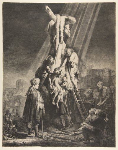 Leszállás a keresztről, 1633. alkotó: Rembrandt van Rijn