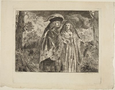 A fehér tollas férfi alkotó: Rembrandt van Rijn