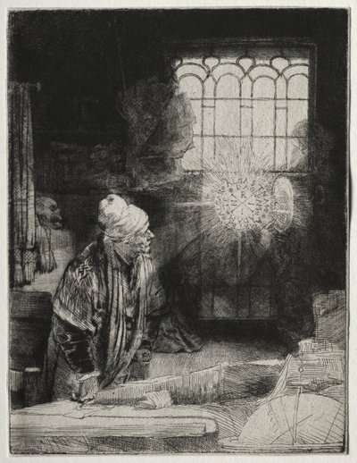 Faustus, c. 1652. alkotó: Rembrandt van Rijn