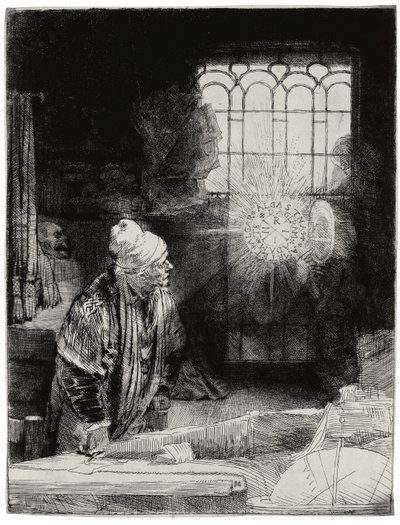Faust, 1652 körül alkotó: Rembrandt van Rijn