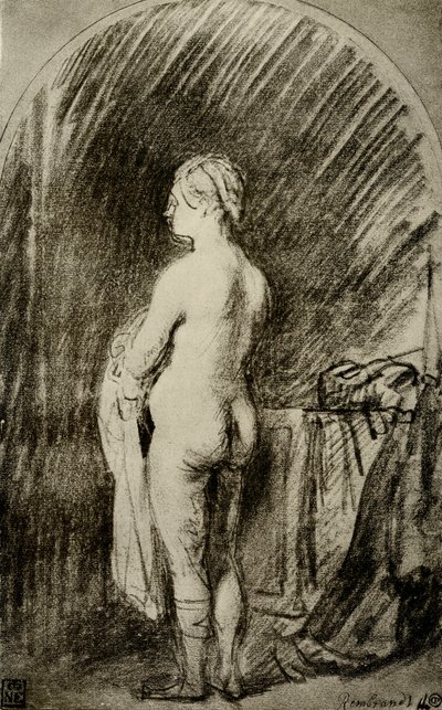 Női akt alkotó: Rembrandt van Rijn