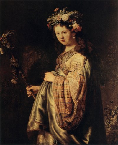 Flóra, 1634 alkotó: Rembrandt van Rijn