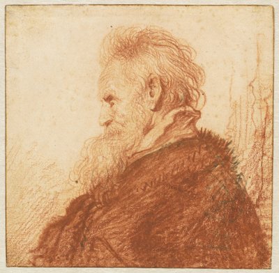 Egy öreg feje (recto) alkotó: Rembrandt van Rijn