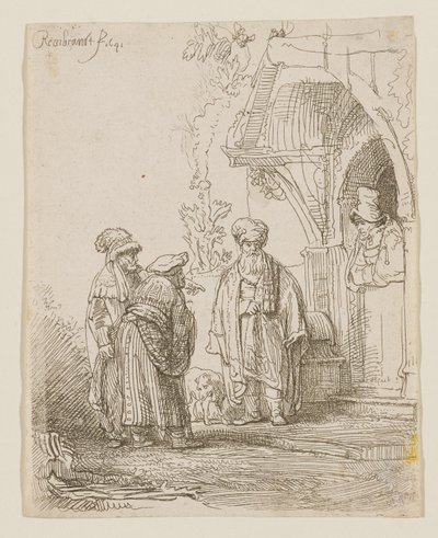 Jákób és Lábán alkotó: Rembrandt van Rijn