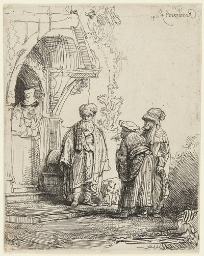 Jákób és Lábán alkotó: Rembrandt van Rijn
