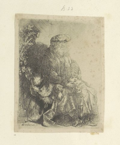 Jacob liefkoost Benjamin Nyolcvanöt eredeti nyomat gyűjteménye (sorozat címe) alkotó: Rembrandt van Rijn
