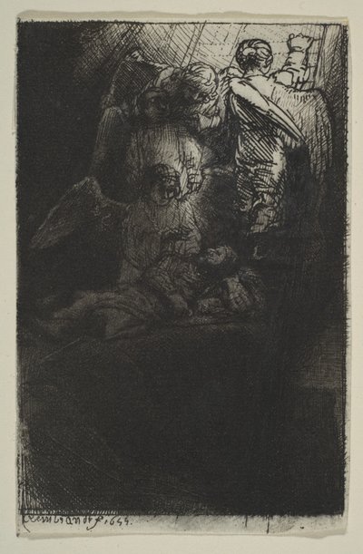 Jacobs létra, 1655. alkotó: Rembrandt van Rijn