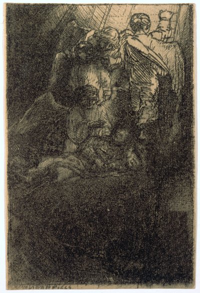 Jákób létrája, illusztráció a „La Piedra Gloriosa” című műhöz alkotó: Rembrandt van Rijn