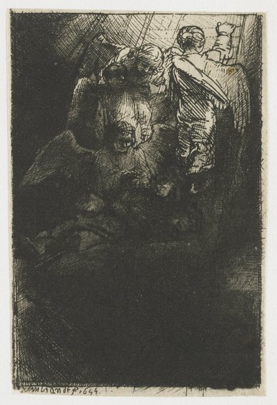 Jákob létrája alkotó: Rembrandt van Rijn