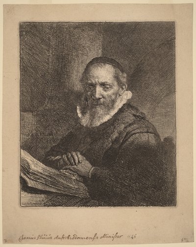 Jan Cornelisz Sylvius alkotó: Rembrandt van Rijn