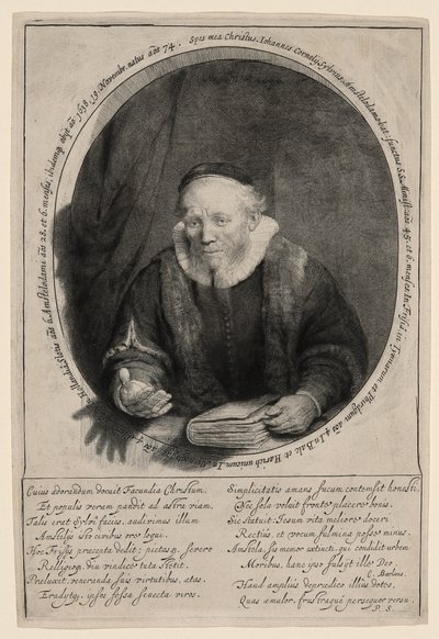 Jan Cornelius Sylvius, prédikátor alkotó: Rembrandt van Rijn