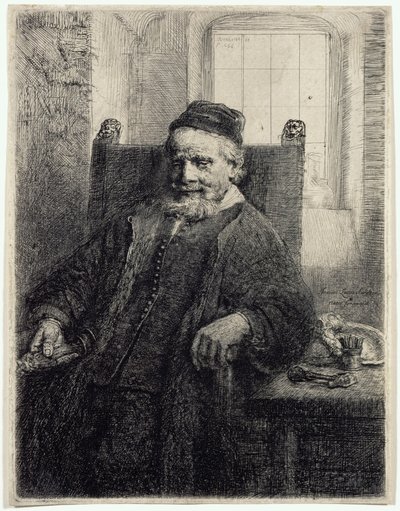 Jan Lutma, Goldsmith alkotó: Rembrandt van Rijn