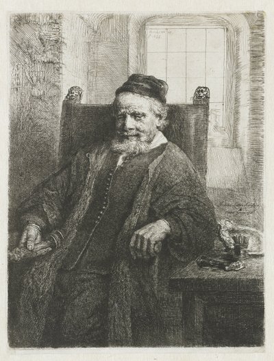 Jan Lutma, ötvös alkotó: Rembrandt van Rijn