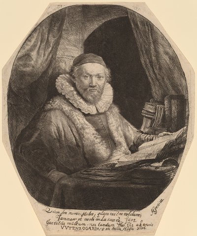 Jan Uytenbogaert alkotó: Rembrandt van Rijn