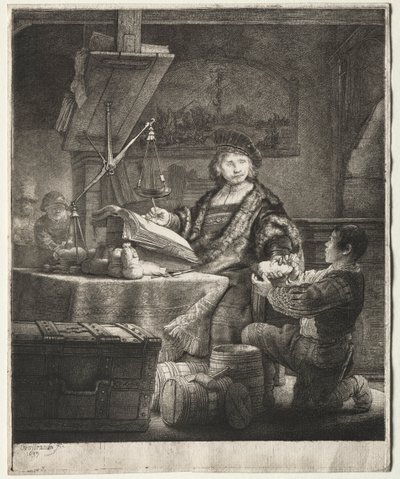 Jan Uytenbogaert, 1639. alkotó: Rembrandt van Rijn