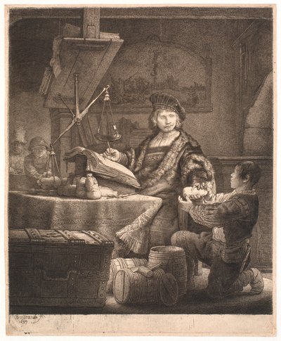 Jan Uytenbogaert, "Az aranymérleg" alkotó: Rembrandt van Rijn