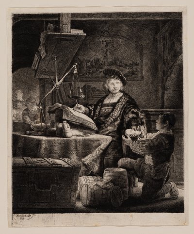 Jan Uytenbogaert, „Az aranymérleg” alkotó: Rembrandt van Rijn