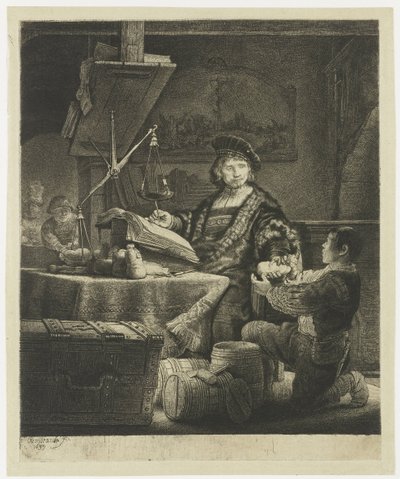 Jan Uytenbogaert, "az aranymérleg" alkotó: Rembrandt van Rijn