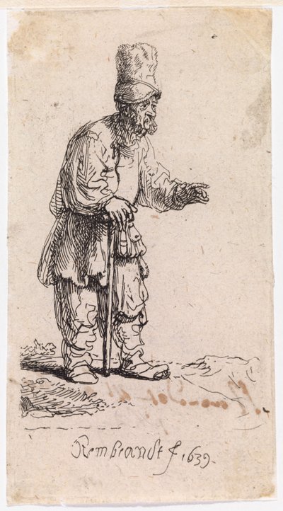 Zsidó magas sapkában alkotó: Rembrandt van Rijn