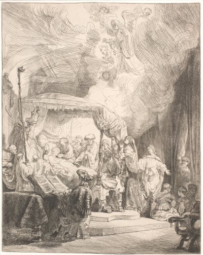 Szűz Mária halála alkotó: Rembrandt van Rijn
