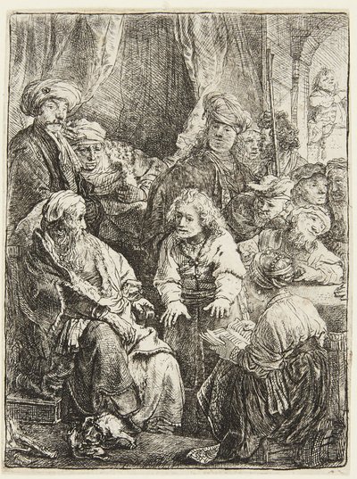 József elmeséli az álmát alkotó: Rembrandt van Rijn