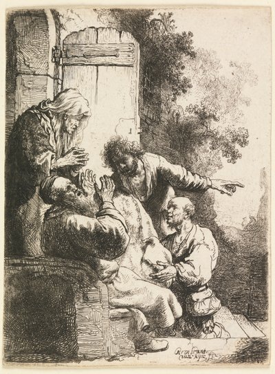 József kabátját Jákobnak hozták alkotó: Rembrandt van Rijn