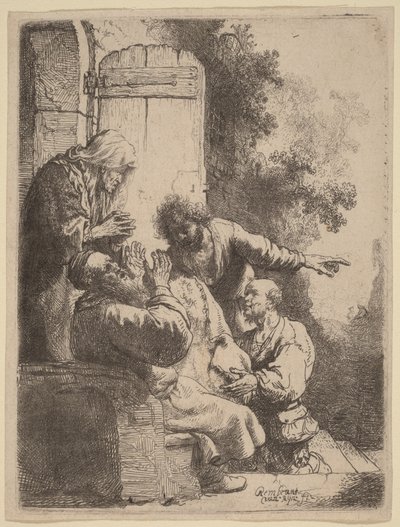 József kabátját elvitték Jákóbhoz alkotó: Rembrandt van Rijn